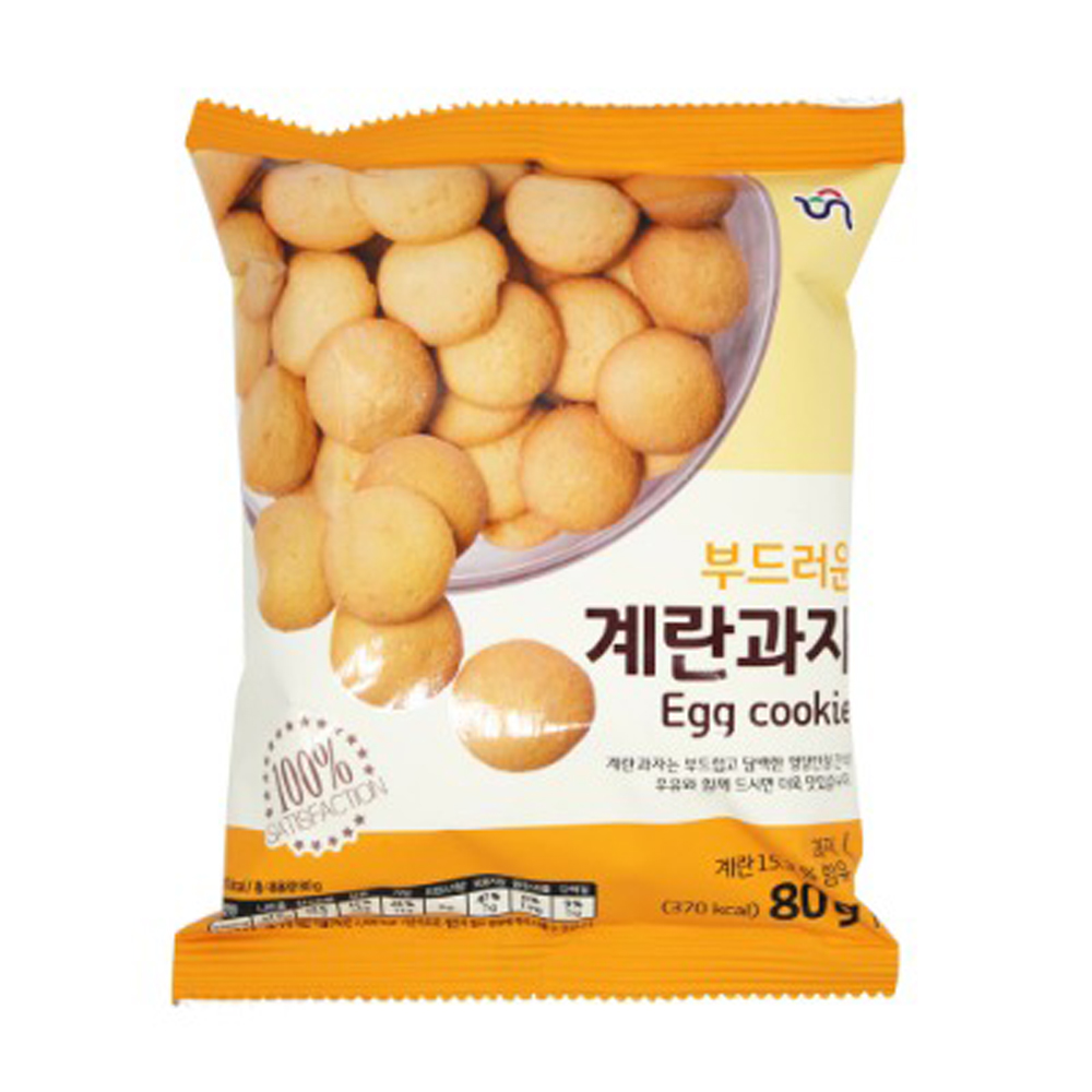 신흥제과 부드러운 계란과자 80g X 10봉 : 민호에프앤비