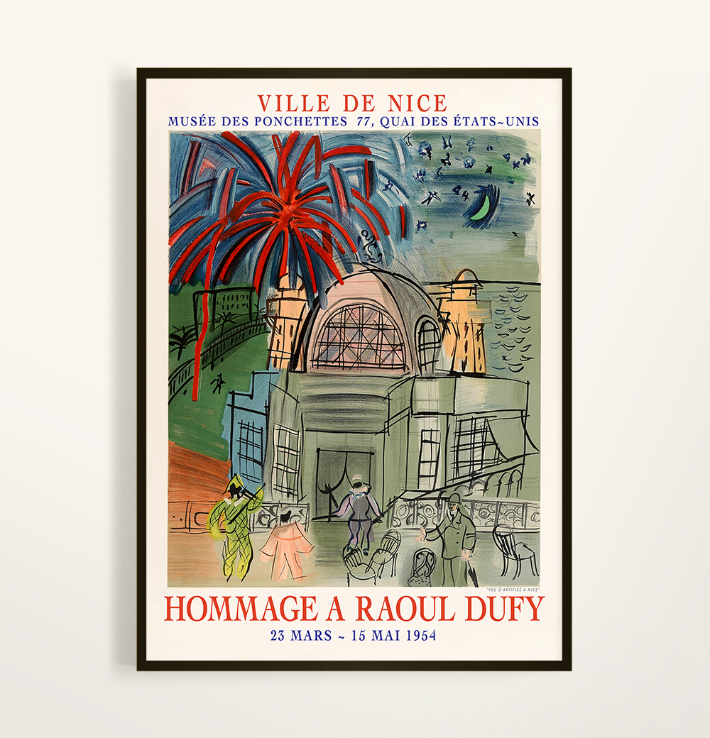 세서미프린츠 인테리어 액자 아트 전시 포스터 라울 뒤피 Ville de nice A2 : 세서미 프린츠