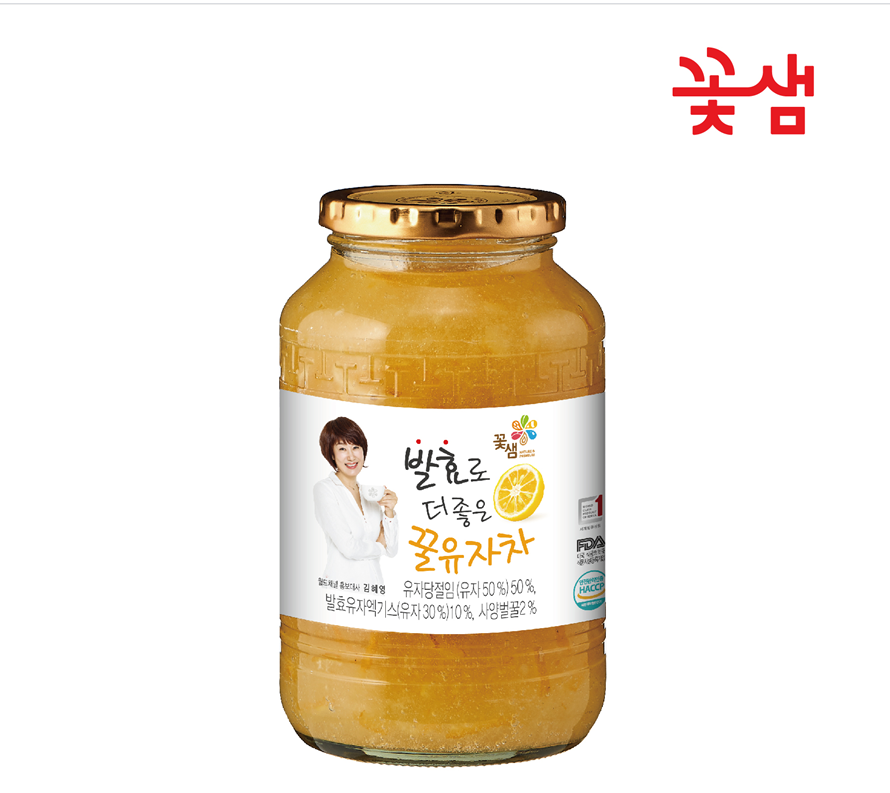 (기획전) 꽃샘 발효로 더 좋은 꿀유자차 1kg : 한샘생활건강
