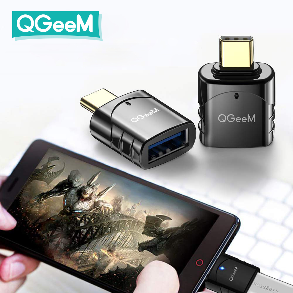 큐짐(QGeeM) USB A to C OTG 젠더 - USB 3.0 & 5Gbps 2개입 : 코머스코퍼레이션