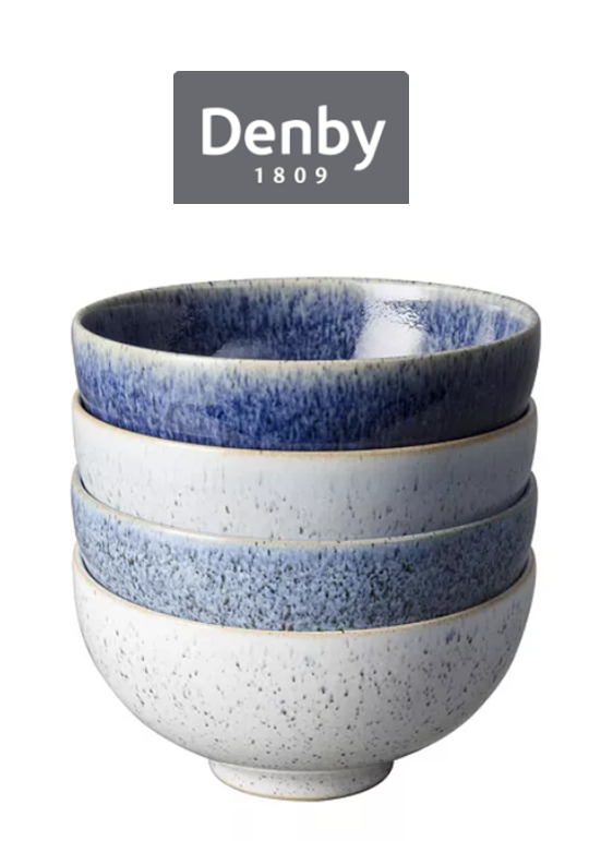 덴비 스튜디오 4인 라이스볼 /  Denby Studio Blue 4-Pc. Rice Bowl Set : 프렌즈 스토어 크리스티