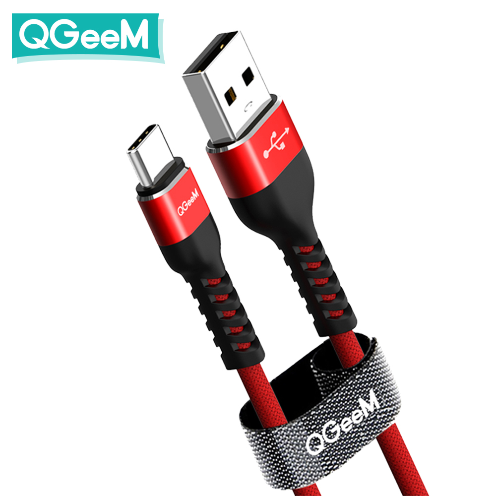 큐짐(QGeeM) 표준형 USB A to C 고속 충전(3A) 데이터 케이블 1m : 코머스코퍼레이션