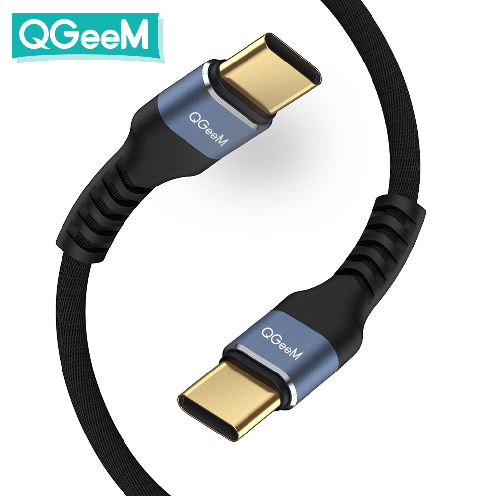큐짐(QGeeM) 표준형 USB C to C 고속 충전(3A) 데이터 케이블 1m : 코머스코퍼레이션