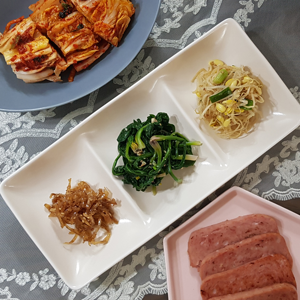 도자기 3칸 나눔접시 1p 나눔반찬접시 월남쌈 : 주식회사 아이쿡스
