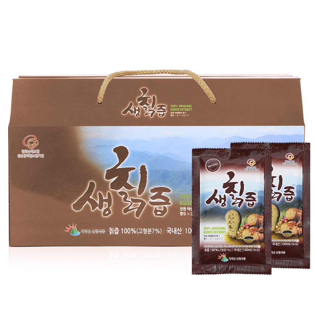 지리산 칡즙 원액 생칡즙 30포 : 푸르담