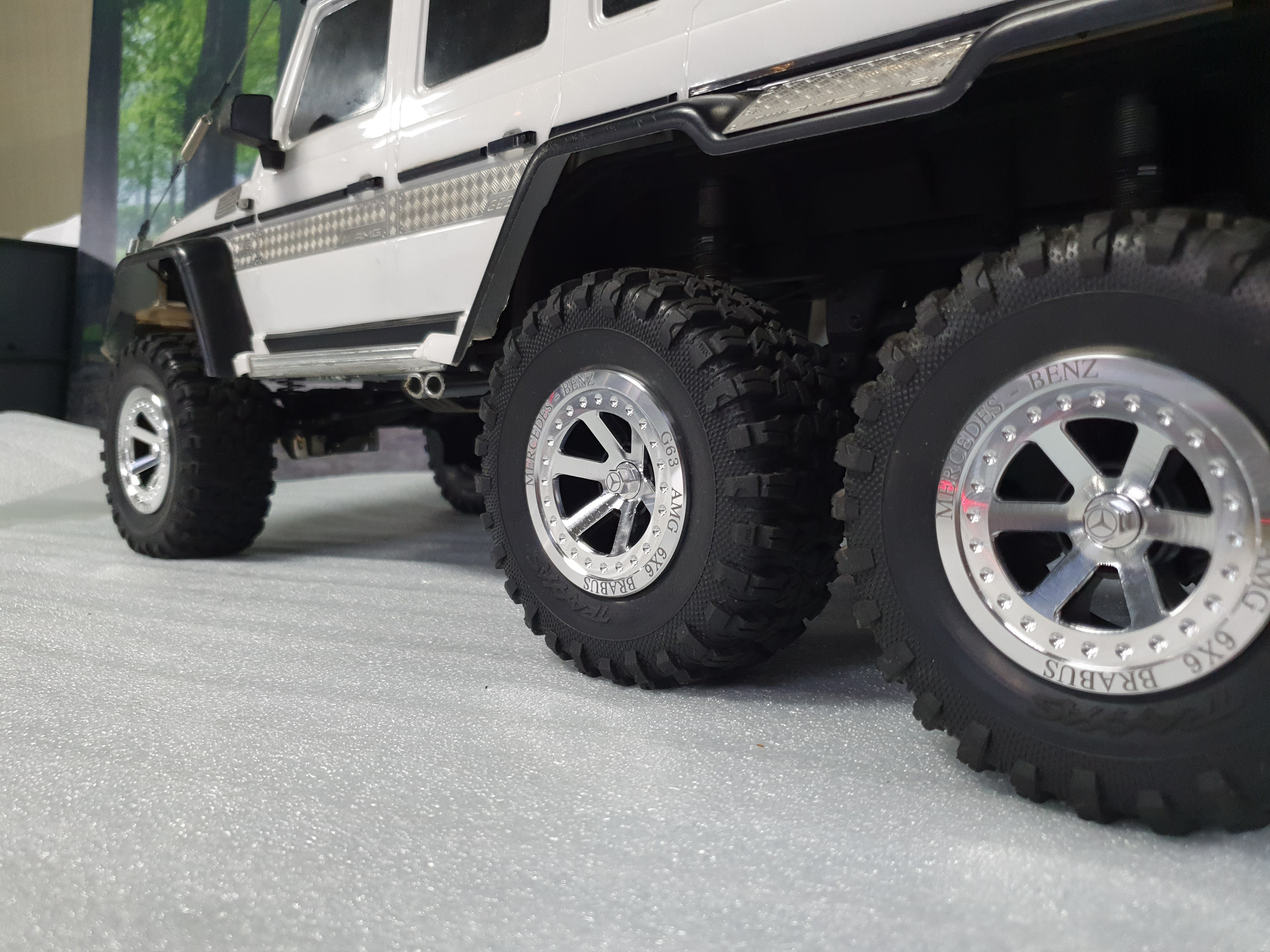 RC   트랙사스 TRX-6 전용 알루미늄 메탈 휠커버 & 휠캡 Traxxas Wheels (HTW-09) : 에이치테크