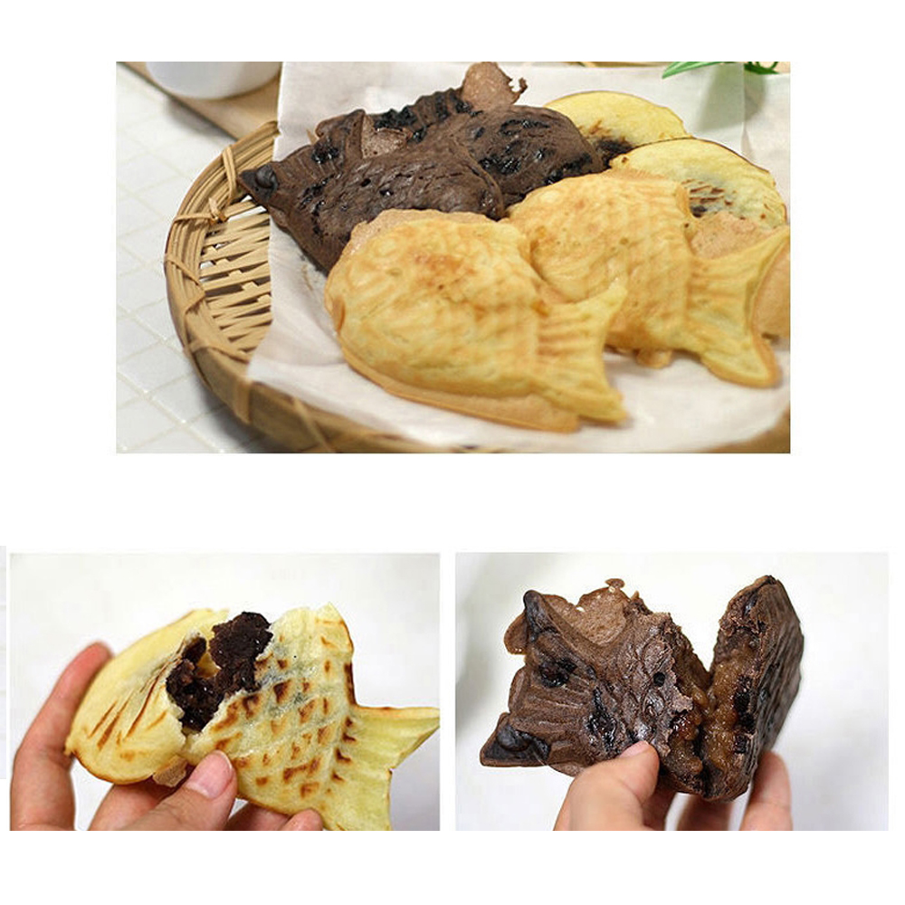 가정용 집에서 붕어빵만들기 빵 틀 미니 도미 겨울철간식 붕어틀 붕어빵 팬 와플팬 제빵용품 : 총각파머