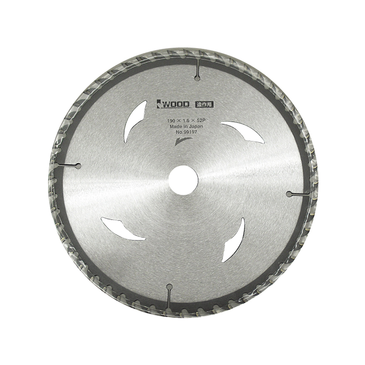 일본 IWOOD 아이우드 99197 목공용 원형톱날 190mm 52날 : 공구상