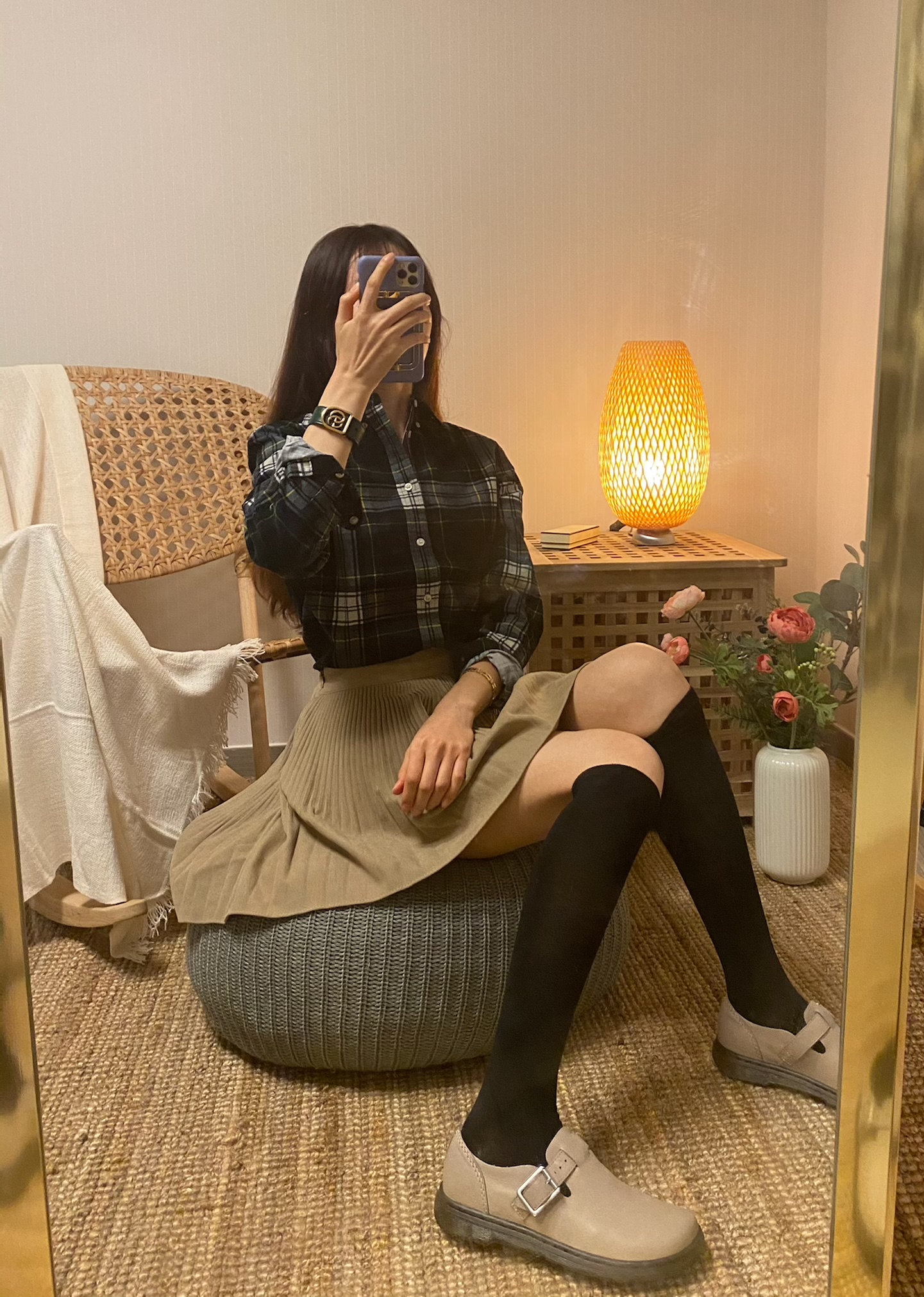 폴로랄프로렌 코듀로이 타탄체크 셔츠(그린) : 바이찬스