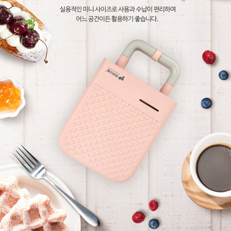와플만들기 벌집빵 집순이간식 길거리 식빵 크로와상와플 초코 아이스크림 카페와플 와플팬 : 열다샵