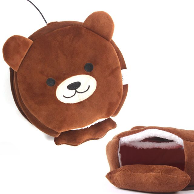 USB 보온 온열 넓은 곰돌이 마우스패드 손목쿠션 : 위드플러스몰