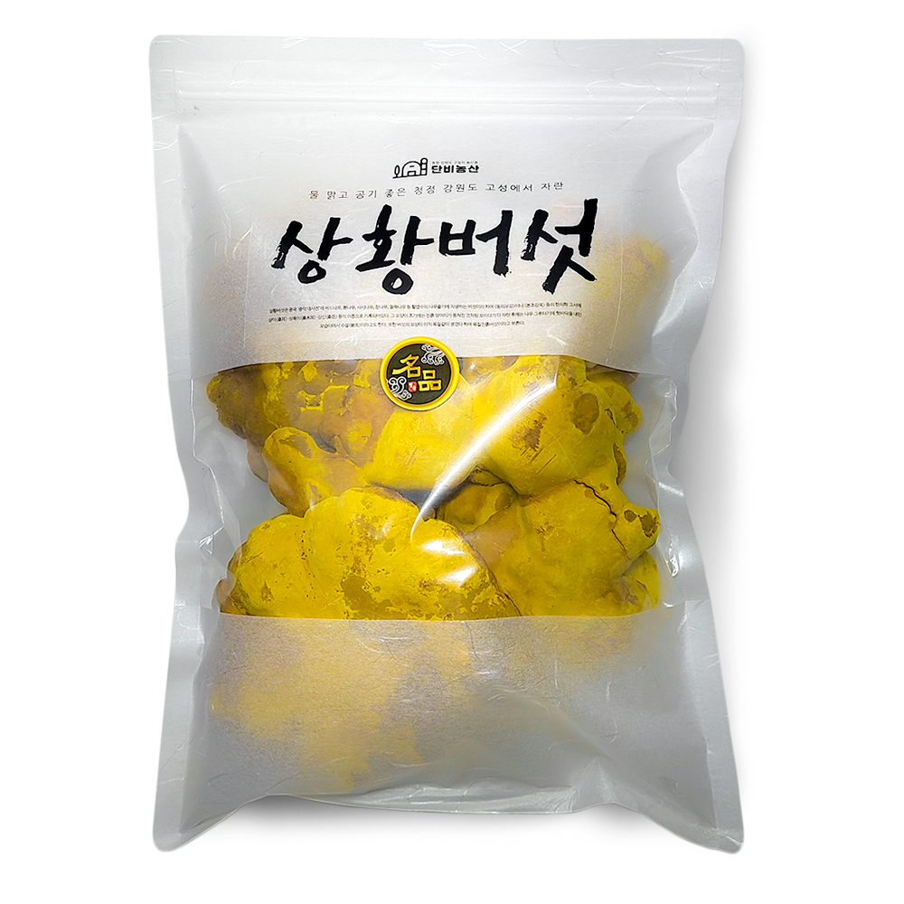  단비농산 장수상황버섯 실속형 500g (국내산 100%) 지퍼백포장 : 단비농산