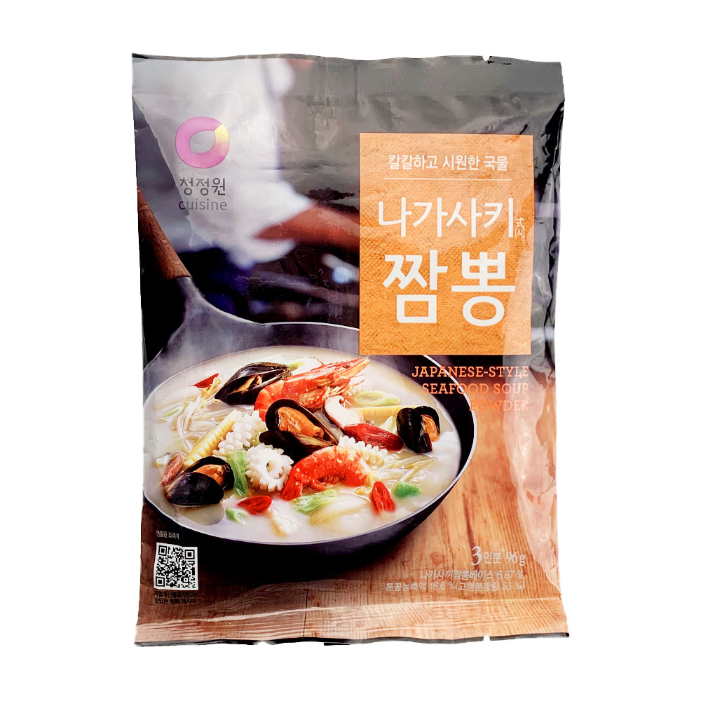 청정원 직화 짬뽕 분말 96g 간편조리 혼밥 캠핑용 파우치 음식 : 온24