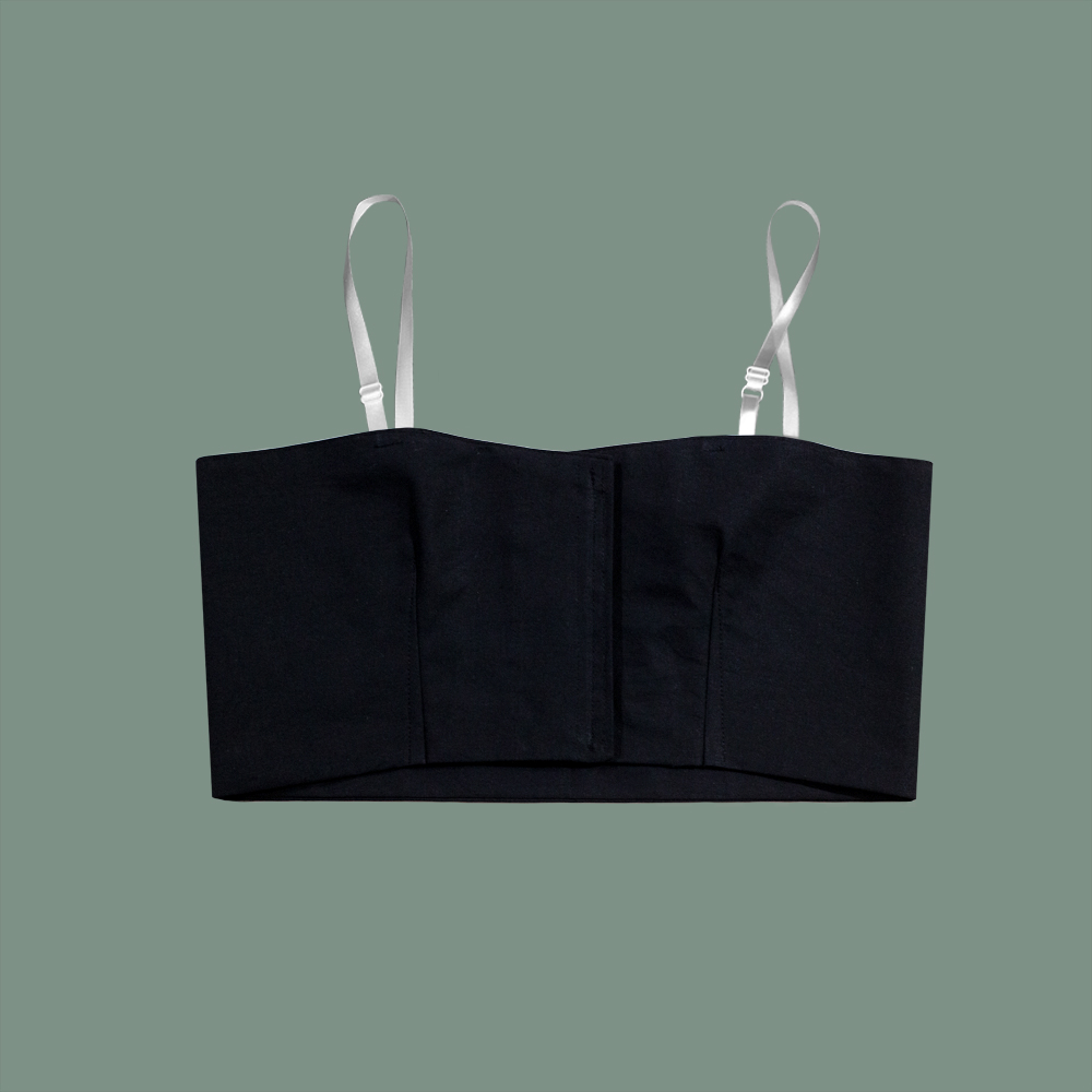 검정 순면 가슴 말기, 가슴 두르개 [한복용 브라] 숙자한복 : sookjahanbok