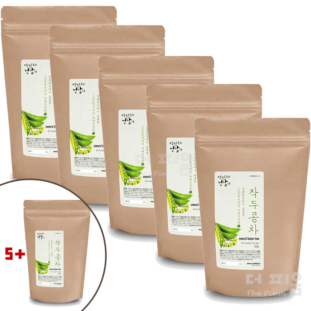 (5+1) 우리꽃연구소 작두콩차 삼각티백 40Tx5 + 1 : 마녀공방-플라워