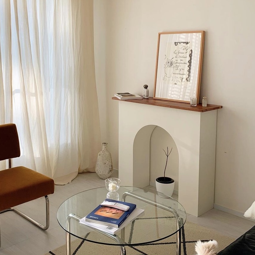[그레이맨션] Wood fireplace console 우드 벽난로 콘솔 벽난로선반 콘솔 모형 전시대 : GREY MANSION
