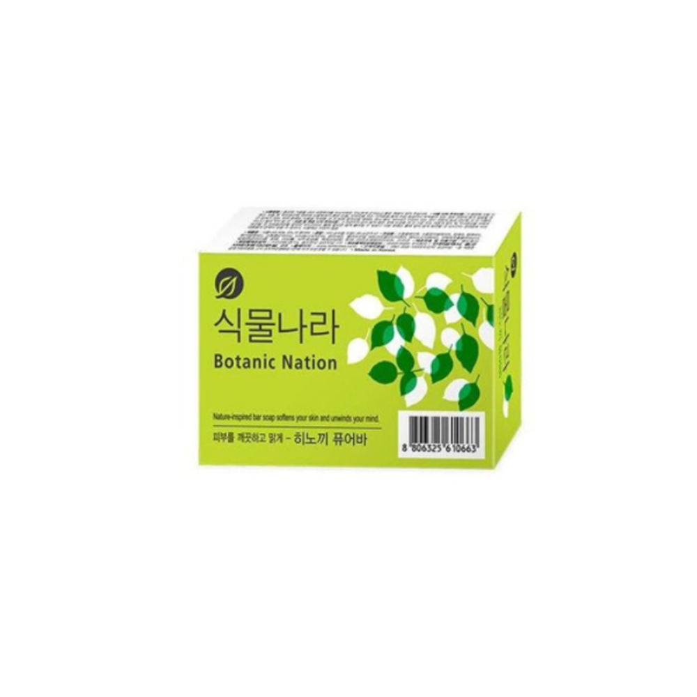 식물나라 비누 히노끼 퓨어바 100g : 둘레