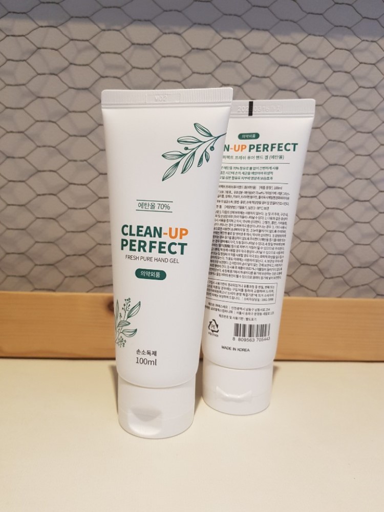 클린업퍼펙트 손소독제 세니타이저 휴대용 핸드 겔 100ml 70% 에탄올 : 우리약사몰