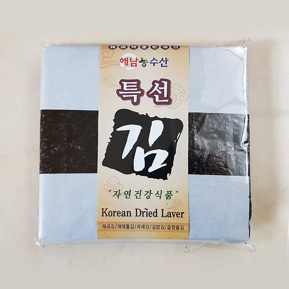 해남농수산 김밥용 김밥김 전장김 무산김 100장 : 해남농수산