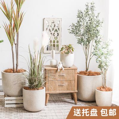 베란다화분선반 연창시멘트 화분 북유럽 모던 심플 특대호 발코니 특가보 : 와이오엔스토어