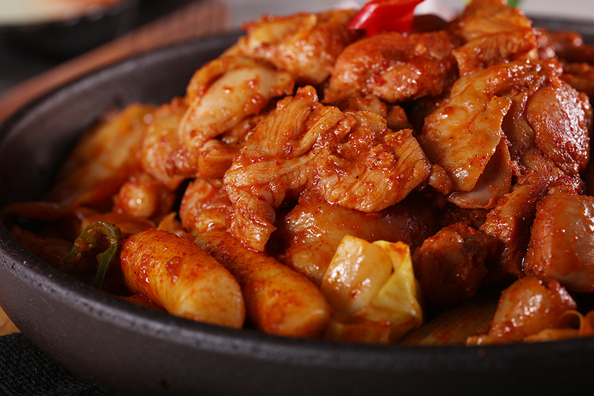 춘천명물닭갈비 매운맛 닭갈비 세트 1인분 (300g) : 춘천명물닭갈비