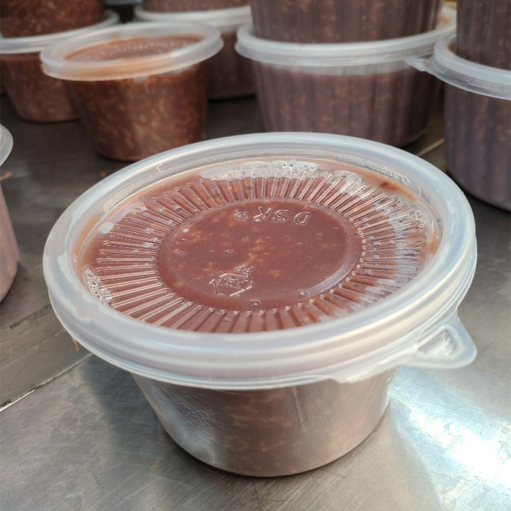 [울산 남구 배달] 국내산 팥으로 정성껏 만든 팥죽 450g [수암 예전두부] : 동네시장 장보기