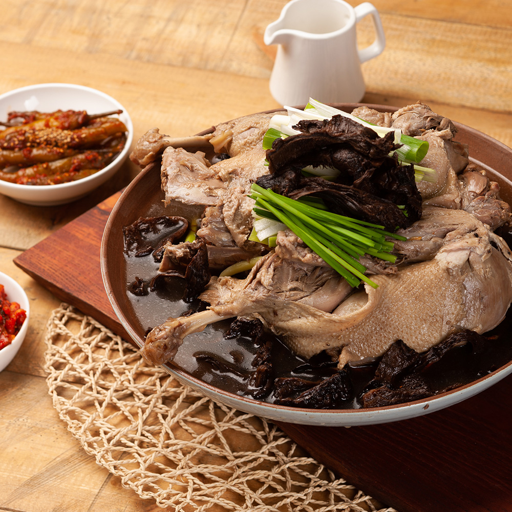 약산궁 한방 능이 삼계탕 닭오리백숙 간편조리 밀키트 알뜰구성 (4인분) : 약산궁