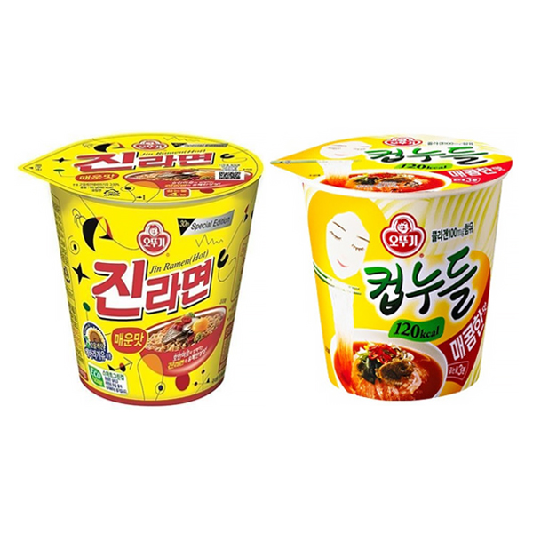 오뚜기 진라면매운맛65g 12개+컵누들매콤한맛38g 12개 : 승혜상사