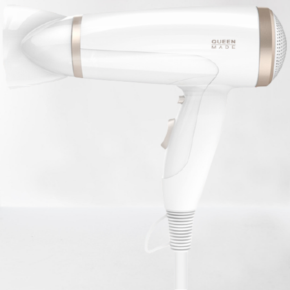 퀸메이드 헤어드라이기1600w 전문가용 휴대 학생 프리미엄 초강력 미용실 애완용 드라이어 : 마켓이군