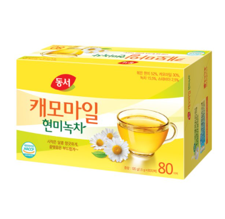동서식품 동서 캐모마일 현미녹차 70T+10T : JH유통몰