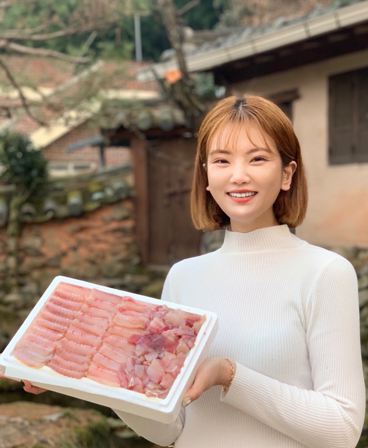 목포 홍어파는언니 국산홍어 500g 삼합용 홍어회 : 목포암태상회