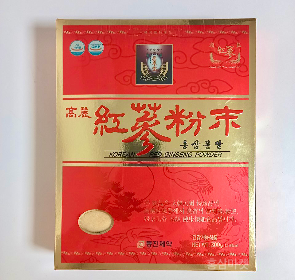동진제약 고려 홍삼분말가루 다년근 6년근 인삼300g 순수홍삼 : 홍삼마켓