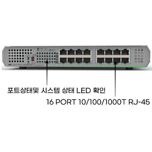 AT-GS910-16현재 재고가 없음으로 상품주문시 02-797-0555 (주)실로아이앤씨 제품 문의 바랍니다. : 실로아이앤씨