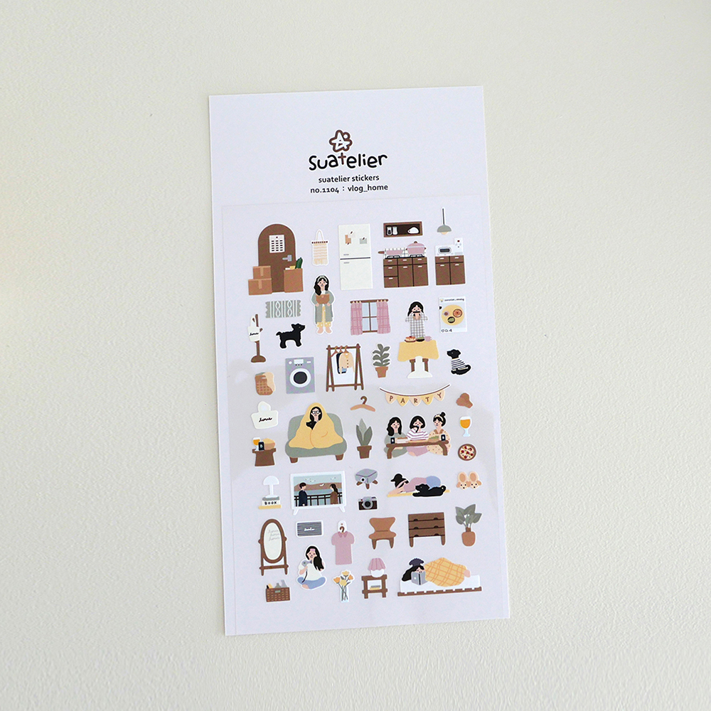 [슈아뜰리에 테마별 소확행일상 life kinfolk] 다꾸스티커 빈티지인스suatelier : IDEABRIDGE