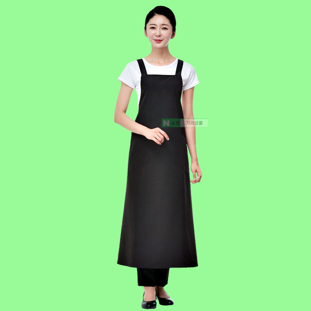 미용실 미용 미용사앞치마 생활방수 가벼운 업소용 롱앞치마 : 기라성몰