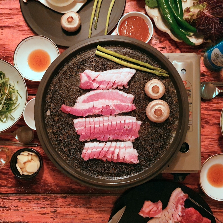 집에서 소고기 삼겹살 구이용 돌판 불판 돌불판 가정용 : 올데이홈