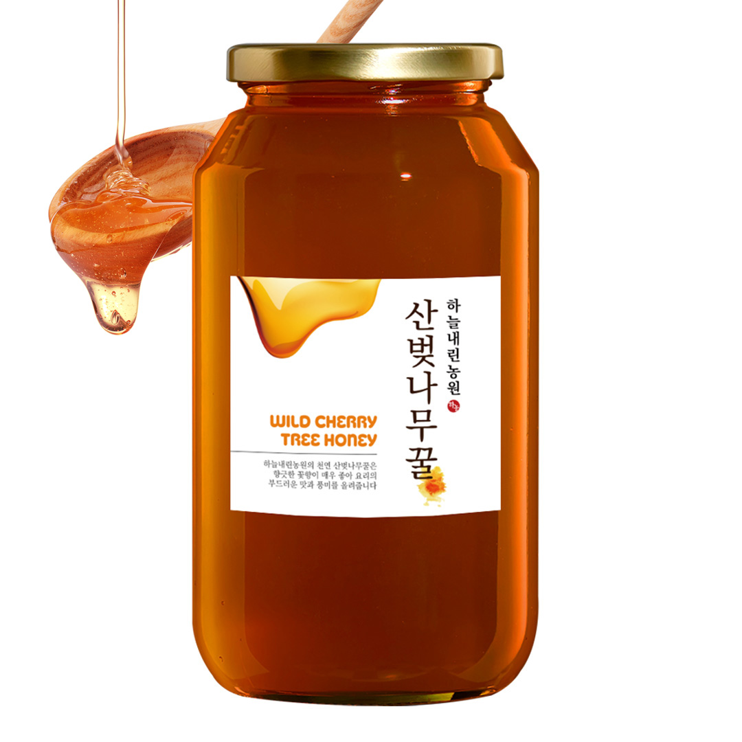 하늘내린농원 강원도 산벚나무꿀 1.2kg 천연 벌꿀 : 하늘내린농원