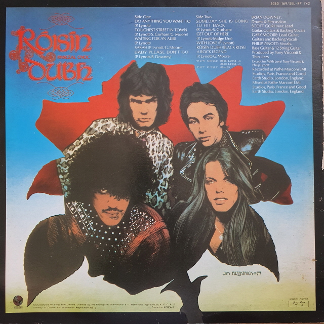 (미사용급/86년 성음) Thin Lizzy 엘피 - Black Rose (중고LP) : 레코드샵