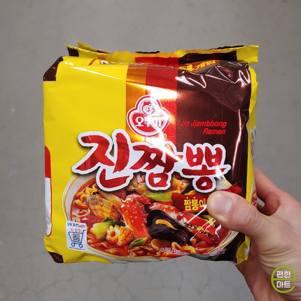 오뚜기 진짬뽕 130g x 4입 짬뽕라면/해물짬뽕 : e편한마트