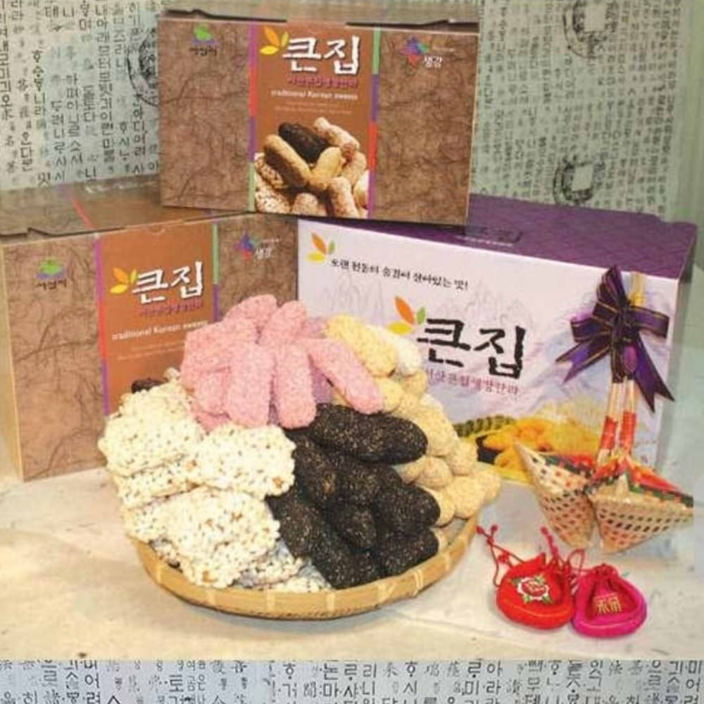 무진장 맛있는 서산큰집생강한과 종합1kg : 신나는자매몰