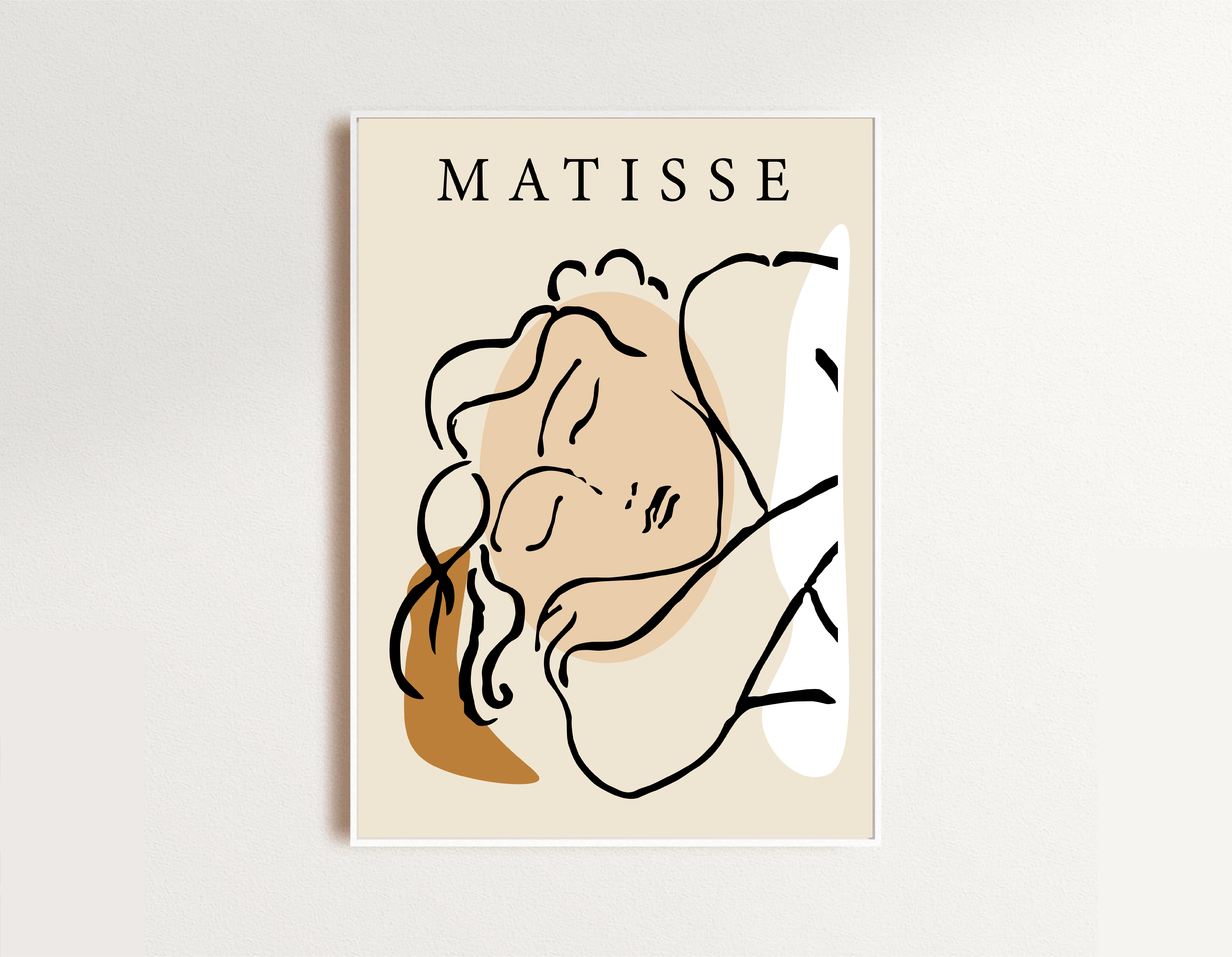 앙리 마티스 인테리어 포스터 3 - Matisse Sleeping Woman Sketch : 아트스튜디오 이젤