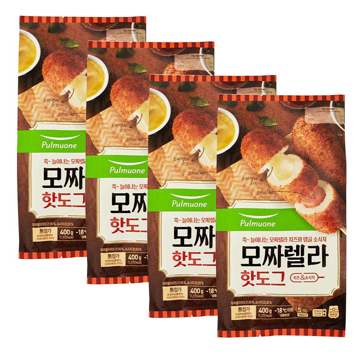 풀무원 모짜렐라 핫도그 소세지 20개 대용량 코스트코 : 코코구니