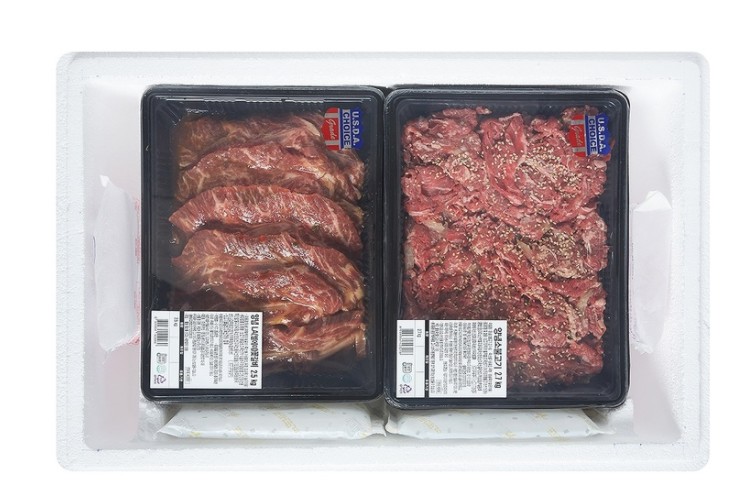 미국산 양념 LA 꽃갈비2.5kg  소불고기  2.7kg  콤보팩 : 요즘 살림