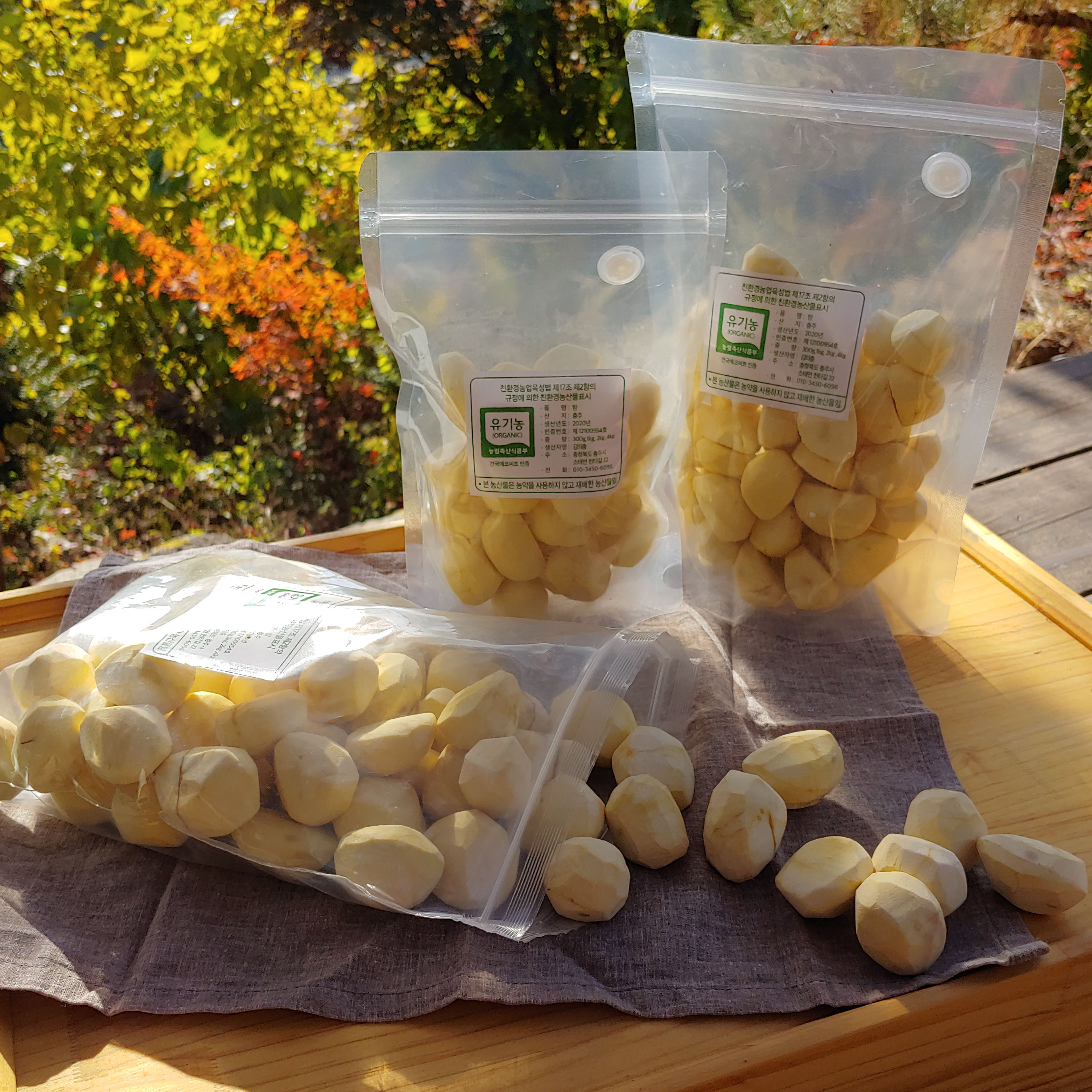 2024년 유기농 깐밤 500g, 생밤, 생율, 햇밤, 알밤, 충주밤, 단밤 : 보늬숲밤농장