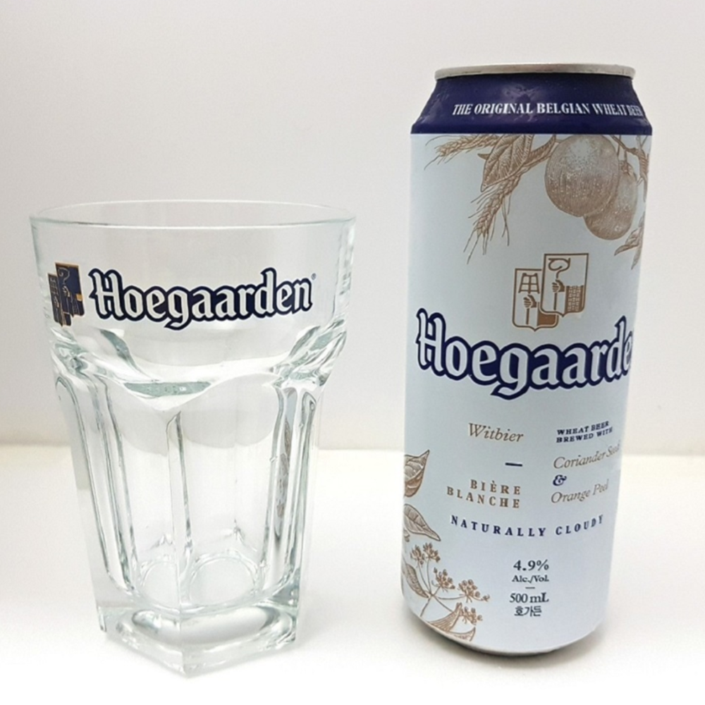 호가든잔 맥주잔 호가든컵 맥주전용잔 330ml : 까비용달