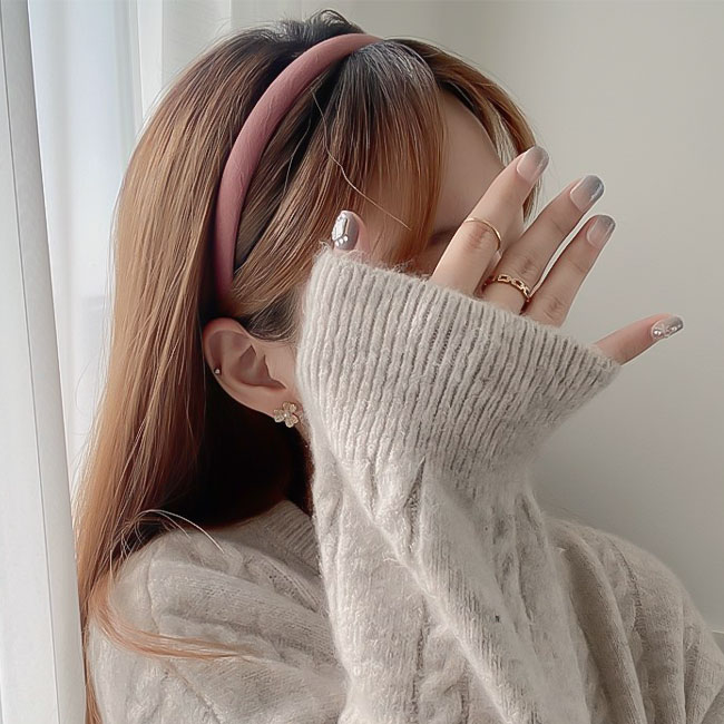 [ 수앤디 배송비 무료 ] 1+1 하이틴파스텔 감성 헤어밴드 ( 5color ) : 수앤디