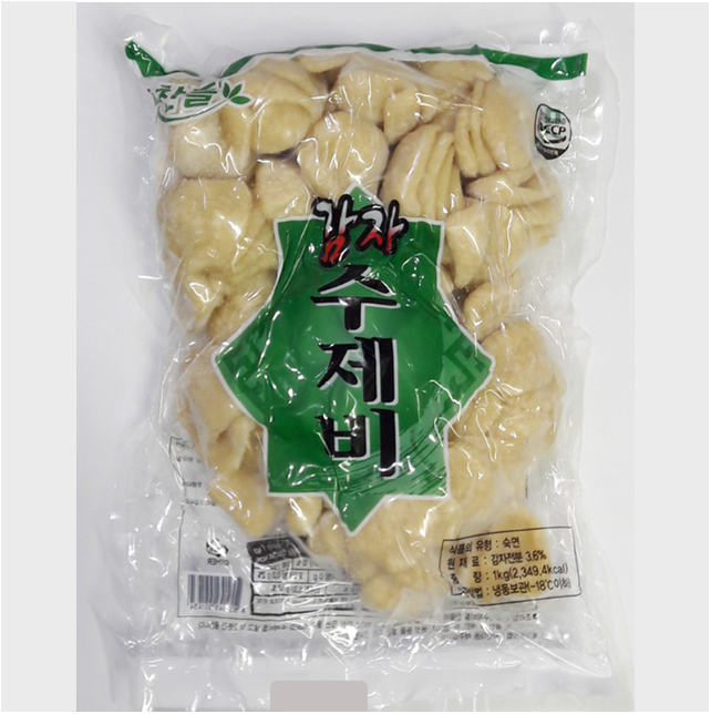 맛찬들 감자 수제비 1kg 겨울별미 사리용 간단요리 홈베이킹 수제비국 : 나래 식자재