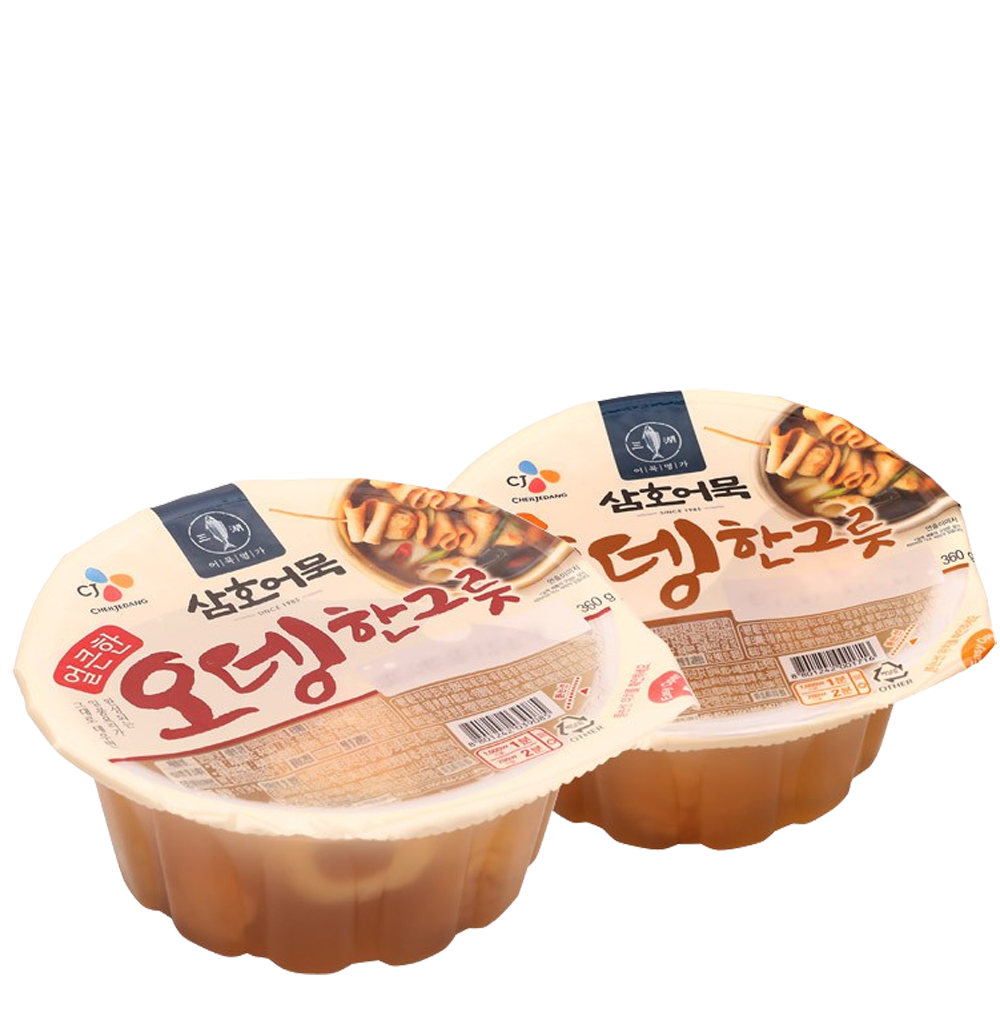 CJ 삼호어묵 오뎅한그릇 360g 시원한맛 얼큰한맛 : 쿠킹스토어