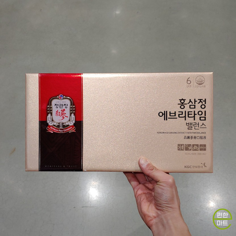 정관장 홍삼정 에브리타임 밸런스 10ml x 60포 : e편한마트