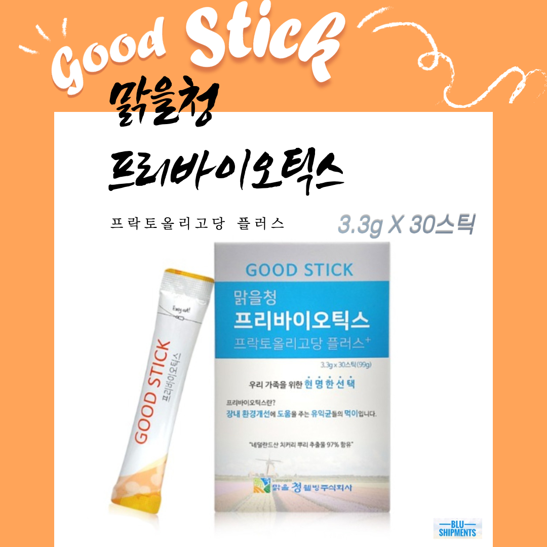맑을청 프리바이오틱스 FOS 프락토올리고당 플러스+ 30스틱 1개월분, 장내환경개선 도움 : 블루쉽먼트